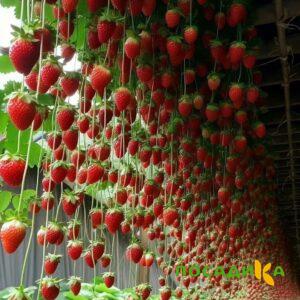 Клубника ампельная Анастасия купить по цене от 370р. в интернет-магазине «Посадика» с доставкой почтой в в Ставрополе и по всей России – [изображение №1].